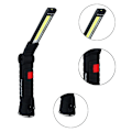 Miniatyrbilde 3 av 5: COB LED arbeidslys USB LED-lys 360 graders roterende belysningsmodus 5 + magnetisk base + krok inspeksjonsarbeidslampe 2 stk serie (L+S)