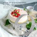 Miniatyrbillede 3 af 5: 6 Pak Rustfrit Stål Kaffe Tamper Ringe, Varmebestandig Perforeret Kage Mousse Ring varme, kagering form, rund kage bageværktøjer