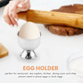 Miniatyrbilde 2 av 5: Eggkopper Eggbrett Rustfritt Stål Myke Kokte Eggkopper Holder Stativ Oppvaskmaskinsikker (4 Pakker)