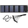 Pikkukuva 1 / 5: 70W Taitettava Aurinkopaneelilaturi 5V DC Ulostulolla (10 Liitintä) ja USB-portilla, Kannettava Virta-asema