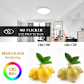 Miniatyrbillede 5 af 5: 30W Rund LED Loftlampe, IP54 Vandtæt Loftlampe, 6500K Moderne Loftlampe til Badeværelse, Soveværelse, Stue, Køkken, Gang, Balkon