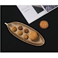 Miniatyrbillede 5 af 5: Nordisk Dekorativ Bakke Guld Blade Form Serveringsbakke Palet Frugt Snack Fad Bord Opbevaringsarrangør ()
