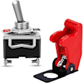 Miniatyrbild 2 av 5: Vippbrytare 10A/12VDC, 6A/24VDC, SPST Metallväxelströmbrytare, På/Av 2 Positioner 2 Stift, för Bilstolens Instrumentbräda (4-pack)