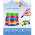 Miniatyrbillede 5 af 5: 25 Farver 3D Pen PLA Filament Efterfyldninger, 1,75 mm Premium Filament til 3D Printer/3D Pen, Hver Farve 16FT