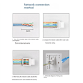 Miniatyrbillede 4 af 5: 20 stk. CAT5E UTP netværksmodul RJ45-stik Informationsstik Datalimitstik Adapterkabel