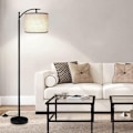 Miniatyrbillede 3 af 5: Håndlavet Hørstof Cylindrisk Lampskærm, Til Bordlampe, Pendellampe, Gulvlampe (Hvid, Diameter 14 Cm X Højde 20 Cm)-