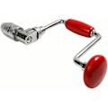 Miniatyrbild 3 av 4: Crank Chignole vevaxel, handborr manuell vevborr med borr, snickare tillbehör för trä plast akryl, 2 käftar, 12 tum