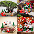 Miniatyrbild 5 av 5: 11 Julminiatyrer Julgransprydnader, Jultomtefigurer, Mini Dekorativa Hartsfigurer, Jultomte, Julgranar, Snögubbe, för Julbord