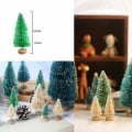 Miniatyrbild 4 av 5: Konstgjord julgran Julgran Mini Miniatyr Julgran Dekoration Bord Julgran för DIY Sovrum Inomhus (Grön Julgran,