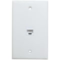 Miniatyrbild 1 av 5: 1-port Ethernet-väggplatta, Keystone-jack-väggplatta med RJ45 Keystone-hona till hona-koppling