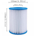 Miniatyrbillede 2 af 5: 4 x Type II Swimmingpool Filterpatroner til Type II Filtre til 58094