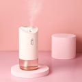 Miniatyrbillede 3 af 5: USB Farverig LED Projektor Lys Luftfugter Krystal Projektion Lampe Natlampe til Aromaterapi Diffuser Hjem Hvid