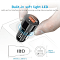 Miniatyrbild 4 av 5: IBD 321 Billaddare, 18W QC3.0 USB Snabb Billaddare Adapter för iPhone 11/7 plus/6S, Galaxy S10/S9/S8, Note 9, Etc.