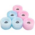 Miniatyrbillede 4 af 5: 4 stk. Lysende Surfboardhjul, Farve Glitter PU Hjul til Skateboard Longboard, Høj Elasticitet Surfboardhjul Pink