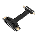 Pikkukuva 2 / 5: PCIE X1 Dual PCIe 3.0 Jatkekaapeli 90 Asteen Oikea Kulma, 8Gbps PCI Express 1X Kortti - 5CM