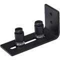 Miniatyrbillede 3 af 5: Låge Dør Gulv Guide, 1 PCSJusterbar Rulle Gulv Guide med Skruer Låge Dør Hardware Spor Rails Sort-