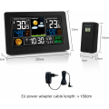Miniatyrbild 2 av 5: Termometer Väderstation Digital Vägg Bordsurväckarklocka Inomhus Utomhus Temperatur Luftfuktighet Barometer Trådlös Fjärrsensor Svart