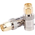 Miniatyrbillede 1 af 5: 2 stk. SMA Han til BNC Hun RF Adapter