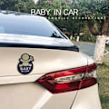 Miniatyrbillede 3 af 5: Bilsticker Aluminium Bilsticker Om Bord til Fabia A