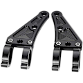 Miniatyrbilde 3 av 5: 41mm Motorsykkel Frontlyktfeste Brakett Aluminium Legering Svart For Gaffelrør M10 Hull