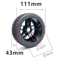 Miniatyrbillede 4 af 5: 111Mm 1/8 Skala RC Off Road Dæk Hjul 17Mm Hex til ARRMA Redcat Team Hobao