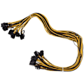Miniatyrbillede 5 af 5: 8 stk. PCIe 6-pins til 8-pins (6+2) Han-stik Strømkabel PCI-E til GPU Breakout Card Adapter