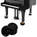 Miniatyrbild 5 av 5: Sl Pianogolvskydd Caster Cups För Pianofötter 4-delad Möbelbensskyddsdyna Används För Att Skydda Golv Och Mattor Från Pianohjul Shis