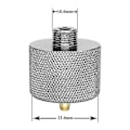 Miniatyrbillede 4 af 5: 7,8 cm Rustfrit Udendørs Cam Switng Opladning Oppustelig Ventiladapter Gaspatron Tank Cyr Adapter