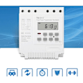 Miniatyrbilde 5 av 5: Trefaset programmerbar bryter 380V 415V TIMER med bakgrunnsbelysning