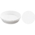 Miniatyrbild 1 av 5: 200 st Pappersformar för Airfryer, Engångs, Icke-Klibbiga, Vattentäta, Perforerade Bakpapper, Grillning