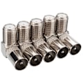 Miniatyrbilde 1 av 5: 90 graders hunn til hann-kontakt adapter, buet F hunn til hann 9,5TV