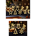 Miniatyrbild 4 av 5: Julgransljus för fönster, hängande julgransljus med sugkopp, batteridriven hängande lampdekorationer för semesterbutik - Hjort, AAFGVC