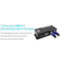 Miniatyrbillede 2 af 5: Højtydende LED DMX-controller LED DMX 512 dekoder dæmper driver DC12V-24V til RGB LED-strimmel eller lys (3 kanaler)