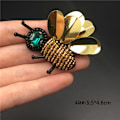 Miniatyrbillede 3 af 5: Håndlavede Rhinestone Perle- og Sequin-patches, Seje Modebier Sy På Krystalperle-patch Til Tøj, Sko Dekoration Perleapplikation Søde Patche