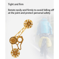 Miniatyrbilde 5 av 5: Oppgradering for 2-3 hastighets Brompton kjede strammer guide hjul spenningsenhet aluminium legering kjede spenningsadapter, svart