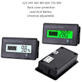 Miniatyrbild 4 av 5: 3 st batterikapacitetsmätare 12V-84V LCD-display procentindikator spänningstestare lämplig för motorcykel RV marinbåt