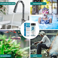Miniatyrbillede 5 af 5: Vandkvalitetstest, 100 stk. 16 i 1 Teststrimler, Frit Klor/Total Klor/PH/Alkalinitet/Hårdhed/Cyanursyre, til Akvarier, Swimmingpools