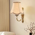 Miniatyrbillede 2 af 5: Stofskærm til bordlampe, stofskærm til klips på lampeskærm, tromleformet lampeskærm, pæreformet lampeskærm til gulvlampe