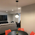 Pikkukuva 4 / 5: Moderni Mini-Riippuva Valaisin Säädettävllä Lasipellin Loft Maalaistalon Riippuva Valon Kiinnitys Keittiön Saarelle