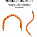 Miniatyrbild 2 av 5: Förlängningsborr Flexibel förlängningsbit 295mm Ledaxel Högpresterande 360 rotationsvinkel Skruvmejseladapter, Orange