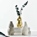 Miniatyrbillede 5 af 5: Kvindelig kropskunst Keramisk bordplade Dekoration Planter Vase Pot Faddish-Grå