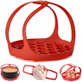 Miniatyrbillede 1 af 5: Silikone slynge til trykkoger, silikone slynge bageform 6Qt/8Qt Instant Pot/Ninja Foodi/Multi-funktionel komfur Anti-skoldning kogegrej dampkogningsstativ, BPA-fri