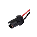 Miniatyrbillede 2 af 2: 2 stk. T10 W5W 168 194 Bilpære Fatning Parkeringsfatning Fatning - Sort