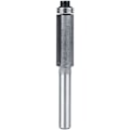 Miniatyrbilde 3 av 5: Flush Trim Router Bit, 1/4 3/8 10mm Flush Straight Trim Bit 1/4 Shank 2 Flutes Toppkulelager, Bearing Flush Trim Bit
