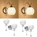 Miniatyrbillede 4 af 5: Moderne LED-krystalvæglampe, ganglampe, soveværelseslampe, veranda-belysningsarmatur, et hoved med afbryder