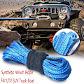 Miniatyrbillede 2 af 5: Grå syntetisk spiltov 1/4 X 50Ft kabelledning til båd lastbil ATV UTV SUV
