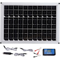 Miniatyrbillede 1 af 5: 100W 18V Bærbar Solpanel Sæt 100W 18V Monokrystallinsk Bærbar Solpanel til Biler, Skibe, Fly, Udendørs Landbrug, Plantning,