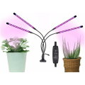 Miniatyrbilde 1 av 3: Hagebrukslampe, plantelampe 80 LED vekstlampe med 4 hoder 360° hagebruksbelysning, 3 lysstyrkemoduser, 9 dimbare nivåer og 3 timermoduser (3