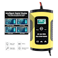 Miniatyrbillede 2 af 5: Intelligent Automatisk Batterilader og Vedligeholdelsesenhed, 12V/6A Bærbar Backup-lader med Pulsreparations-Flydelader til Bil, Plæneklipper, Motorcykel