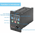 Miniatyrbild 4 av 5: Frekvensomformare för trefasmotor med enfasig ingång 220V - 4-siffrig digital display - Multi-färgtyp